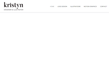 Tablet Screenshot of kristynburns.com